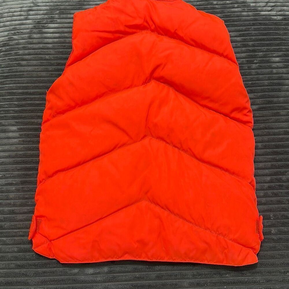 Camel Vinatge Down Reversible Blue/Orange Puffy Vest XS - Picture 9 of 9